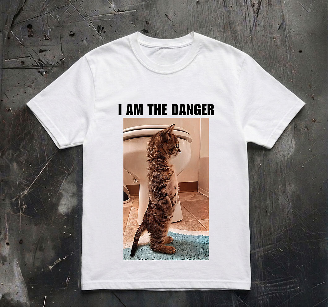 I Am The Danger Shirt, Breaking Bad Shirt, Funny Meme Shirt, Walter White Shirt, Cat Shirt, Funny Cat Tee