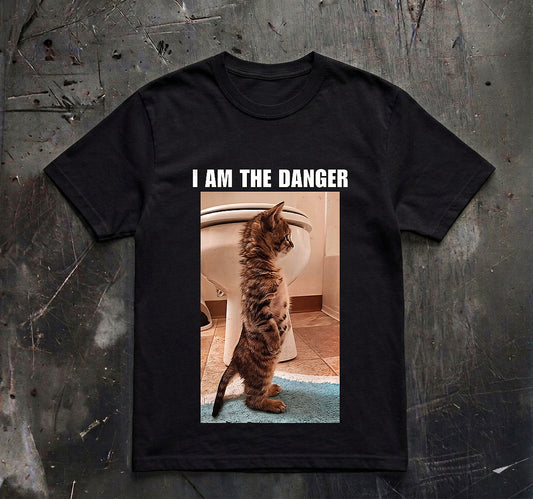 I Am The Danger Shirt, Breaking Bad Shirt, Funny Meme Shirt, Walter White Shirt, Cat Shirt, Funny Cat Tee